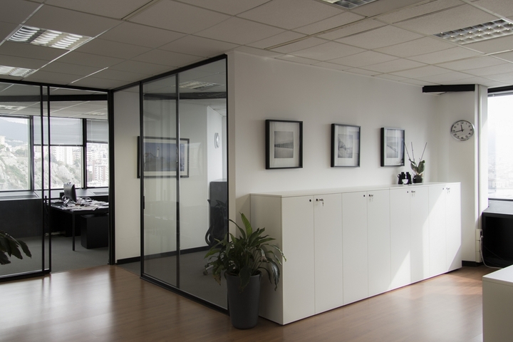 One of our temporary offices
