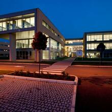 office building 1 at dawn