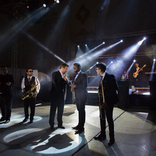 Band performing at the Palace of Parliament