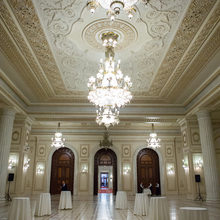 Gala Dinner setup at the Palace of Parliament