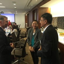 Ron Drozd with client