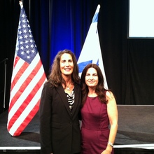 MWTC Executive Director Brigitta Mianda-Freer and Maya Vardi Shoshani, BIRD West Coast Rep.
