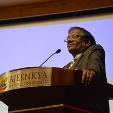 Mr. Nambiar addressing on the Theme