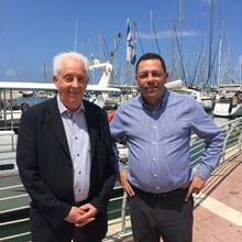 Professor Avner Adin with Eric Stern, Senior Advisor to Governor Bullock of Montana