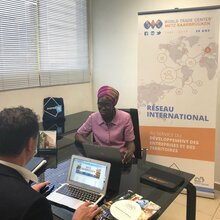 Business Center - Kadi TANOU, in charge of reception in Abidjan.