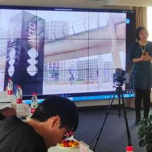 President Shen gave presentation