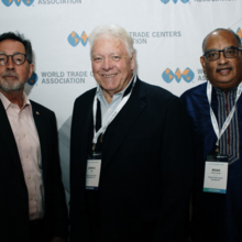 John Dickson (President World Trade and Development Group), John E. Drew (WTCA Chair/WTC Washington, D.C./WTC Boston/WTC Dublin) and Brian Wesley Kirton (WTC Georgetown)