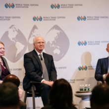 Crystal Edn (WTCA Director Member Services), Jim Perry (WTCA General Counsel) and Robin van Puyenbroeck (WTCA Executive Director-Business Development)