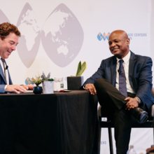 WTCA Board Members Scott Center (WTC Savannah) and Togbe Afede XIV (WTC Accra)