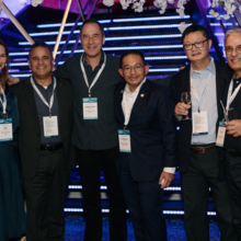 Eugenio Jose Reyes Guzman (WTC Monterrey, WTCA Board Member), Dr. Irmohizam bin Ibrahim (WTC Kuala Lumpur, WTCA Board Member), Ahmed Tibaoui (WTC Algiers, WTCA Board Member) and Scott Wang (WTCA Vice President, APAC)