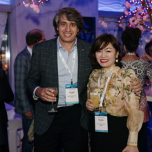 Xiaolan Zhu (WTC Haikou) and Luciano Montenegro de Menezes (WTC Lisboa, WTCA Board Member)