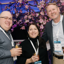 Melissa Miller (WTC Kansas City), Tim Nowak (WTC St. Louis), and Anthony Russo (WTC Business Development Lead, North America)