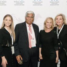 Ava Gilligan (WTC Dublin), Vijay Kalantri (WTC Mumbai, WTCA Board Member), Maureen Pace (WTC Dublin), Mariette Mulaire (WTCA Board Managing Director)