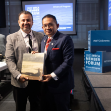 Irmohizam bin Ibrahim (WTC Kuala Lumpur, WTCA Board Member) and Alvaro Gutierrez (WTC Mazatlán)