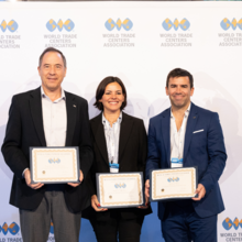 Eugenio Jose Reyes Guzman (WTC Monterrey, WTCA Board Member), Melissa Martinez (WTC Santo Domingo), and Ignacio Del (WTC Montevideo, WTC Punta del Este, WTCA Board Member)