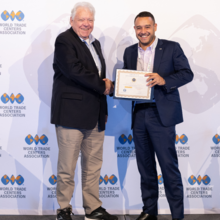 John E. Drew (WTC Boston/Dublin/Washington DC, WTCA Board Member), Ed Allison-Wright (WTC Gibraltar, WTCA Board Member)