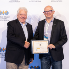 John E. Drew (WTC Boston/Dublin/Washington DC, WTCA Board Member) and Jon Worren (WTC Toronto)