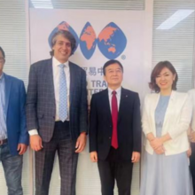 Welcoming the visiting WTCA's Vice Chair-Secretary Mr. Luciano Montenegro de Menezes