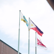 Inside Racing Flag alongside Philippine Flag and WTCMM Flag