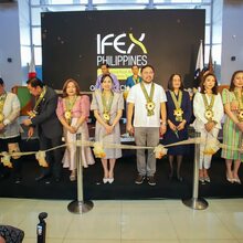 Senator Mark Villar along side other government officials in IFEX