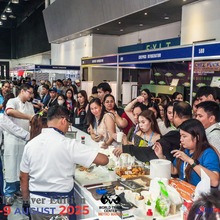 High demand stall with food at World Trade Center Manila