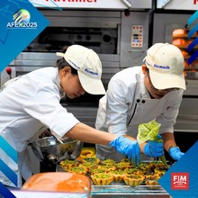Chefs preparing food at AFEX